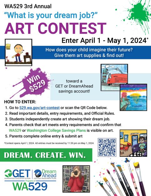 2024 Art Contest Take Home Flyer