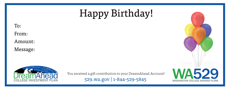 DreamAhead Green Birthday Certificate