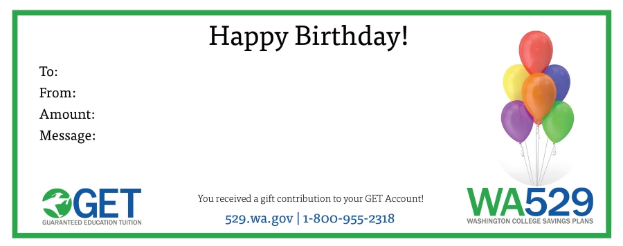 GET Green Birthday Certificate