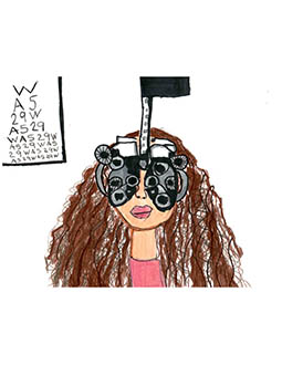 Artist rendition of an optometrist